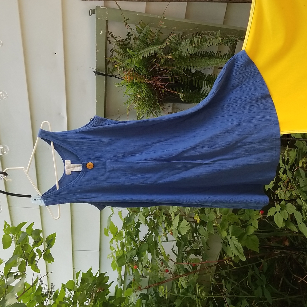 Blue COLETTE Crepe Cotton dress M